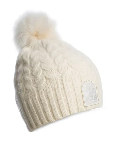 Parajumpers Cable-knit Pom-pom Hat In Neutral