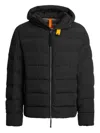 Parajumpers Cassian Hooded Down Jacket In Black