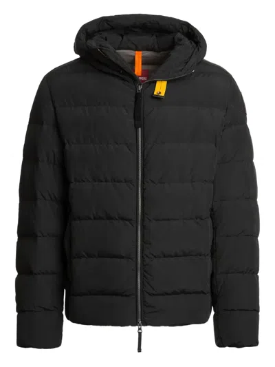 Parajumpers Cassian Hooded Down Jacket In Black