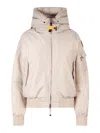 Parajumpers Women Padded Jacket With Hood In Nude