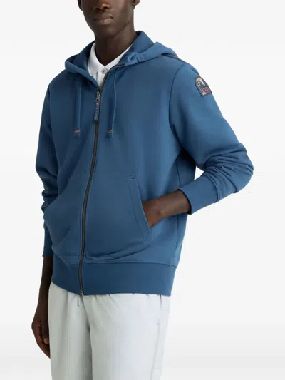 Parajumpers Charlie Easy Kangaroo Pocket Hoodie In Blue