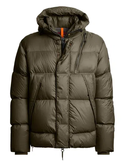 Parajumpers Cloud Hooded Quilted Jacket In Green