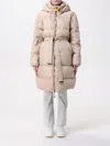 Parajumpers Interstellar - Woman Hooded Down Jacket In Beige