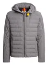 Parajumpers Colbert Hooded Down Jacket In Gray