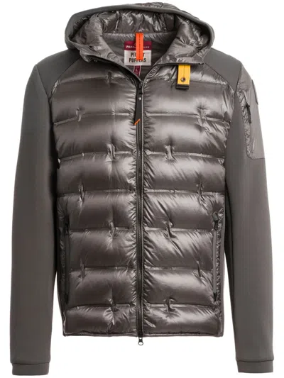 Parajumpers Contrasting-fabric Jacket In Grey