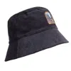 Parajumpers Corduroy Bucket Hat In Pencil In Multi