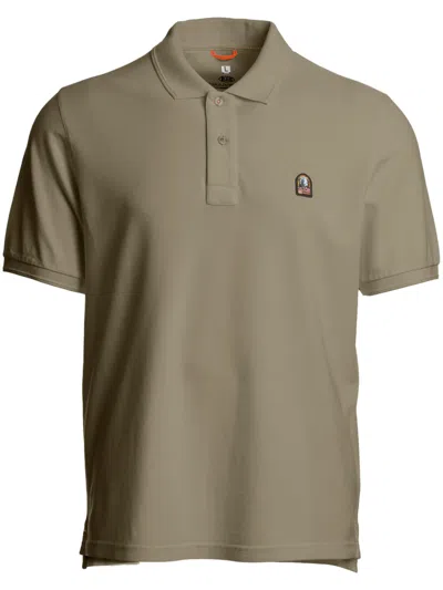 Parajumpers Cotton Polo Shirt In Green