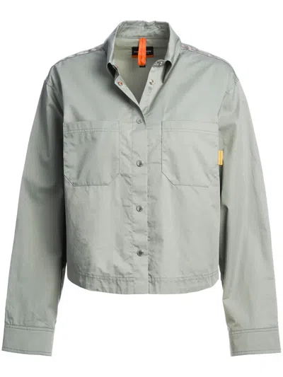 Parajumpers Cotton Shirt In Grey
