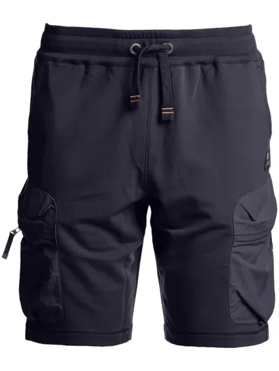 Parajumpers Cotton Track Shorts In Blue