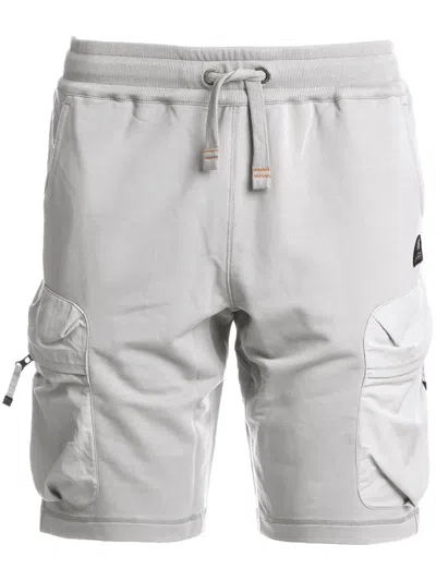 Parajumpers Cotton Track Shorts In Grey