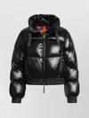 Parajumpers Cozy Short Hooded Down Jacket In Black