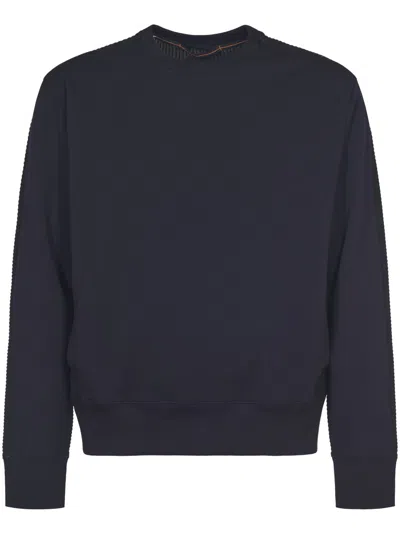 Parajumpers Crew Neck Black Sweater In Blue