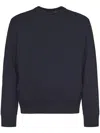 Parajumpers Crew Neck Black Sweater In Blue