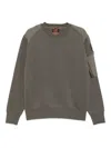Parajumpers Crew-neck Panelled Sweatshirt In Brown