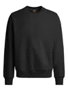 Parajumpers Crewneck Sweatshirt With Diagonal Back Structure In Black