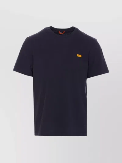 Parajumpers Crewneck Iconic T-shirt Short Sleeves In Blue