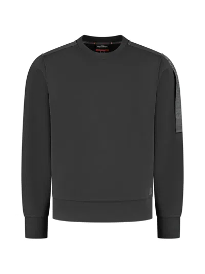 Parajumpers Crew-neck Panelled Sweatshirt In Gray