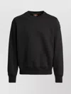 Parajumpers Crewneck Sweatshirt With Diagonal Back Structure In Black