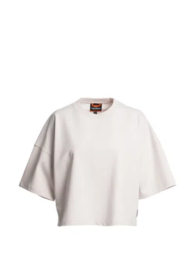 Parajumpers Cropped Short-sleeve T-shirt In Neutral