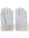 Parajumpers Decorative-stitching Shearling Gloves In Grey