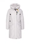 Parajumpers Coat Hood Adjustable Hook Detail In Grey