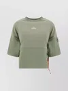 PARAJUMPERS DOUBLE LAYERED COTTON T-SHIRT WITH UTILITY POCKET