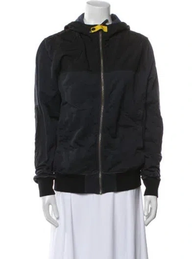 Pre-owned Parajumpers Down Bomber Jacket In Black
