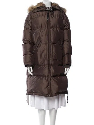 Pre-owned Parajumpers Down Coat In Brown