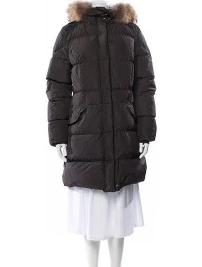 Pre-owned Parajumpers Down Coat In Gray