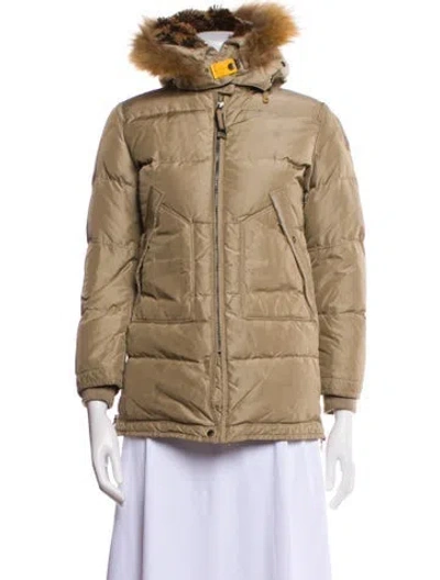 Pre-owned Parajumpers Down Coat In Neutral