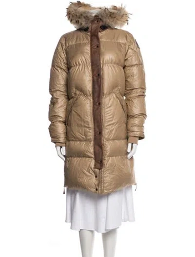 Pre-owned Parajumpers Down Coat In Neutrals