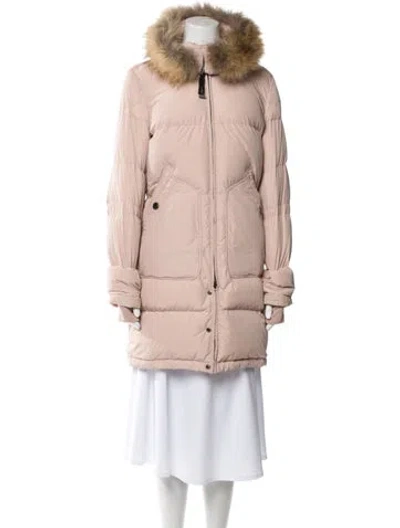 Pre-owned Parajumpers Down Coat In Pink