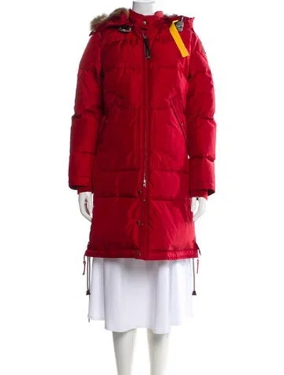Pre-owned Parajumpers Down Coat In Red