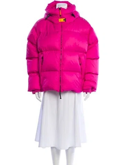 Pre-owned Parajumpers Down Down Coat In Pink