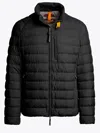 Parajumpers Quilted Padded Jacket With Hood And Striking Strap Detail In Black