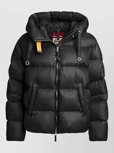 Parajumpers Down Hooded Puffer Jacket In Black