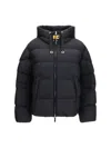 Parajumpers Black Goose Down Full-length Jacket In Multi
