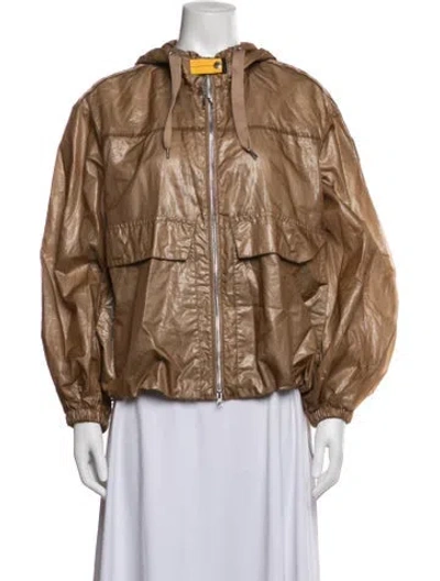 Pre-owned Parajumpers Down Jacket In Brown