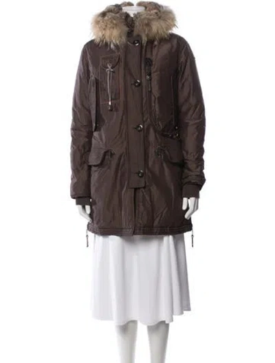 Pre-owned Parajumpers Down Jacket In Brown
