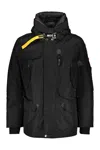 Parajumpers Oversized Black Jacket With Zippered Pockets In Black