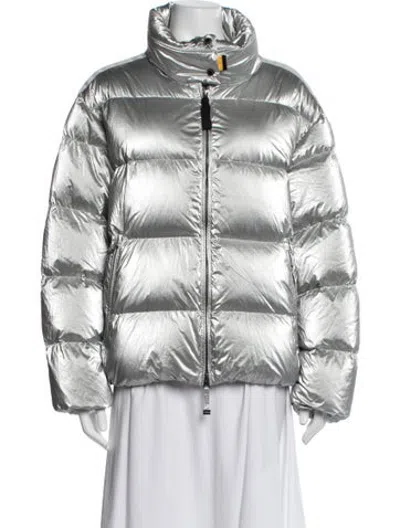 Pre-owned Parajumpers Down Jacket In Silver