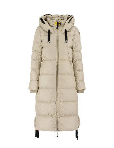 Parajumpers Panda Hooded 700 Fill Power Down Puffer Parka In Tapioca