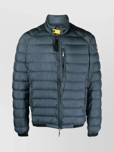 Parajumpers Down Jacket With Adjustable Bottom And Iconic Tape In Blue