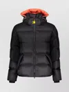 Parajumpers Down Jacket With Hood And Drawstring In Black
