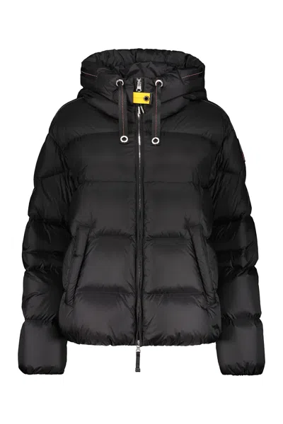 Parajumpers Down Jacket With Hood In Black