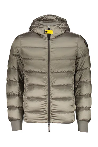 Parajumpers Down Jacket With Hood In Gray