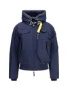 Parajumpers Women Gobi Hooded Bomber Jacket In Blue