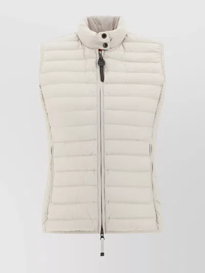 Parajumpers Down Vest Quilted Adjustable Hem In White
