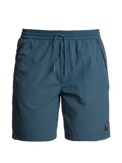 Parajumpers Drawstring-fastening Logo-patch Swim Shorts In Blue