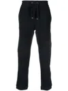 Parajumpers Drawstring Faux-shearling Track Pants In Blue